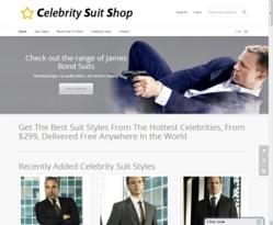 The new launch Celebrity Suit Shop - providing high quality celebrity inspired suits.